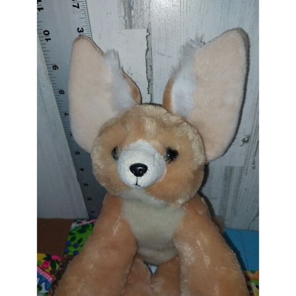 Petting  Zoo FOX Light Brown/Tan /White Large Ears Plush Stuffed Animal Toy 2023 - Picture 3 of 10